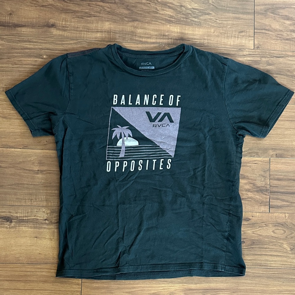 RVCA Black Graphic Tee